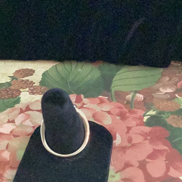 Technibond Gold Plated Green and Clear Crystals Ring - Picture 6 of 6